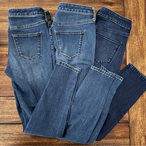 Universal Thread Blue Ankle Cropped Jeans (3 pairs)